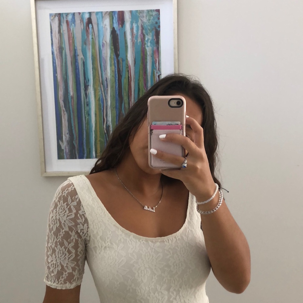 Creme Lace Abercrombie dress